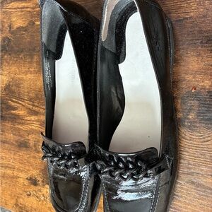 Women's Black Loafers-Ea Flexo, Brazil